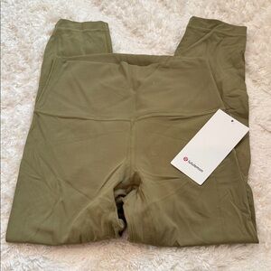 lululemon athletica Olive Green Leggings 23” size 6